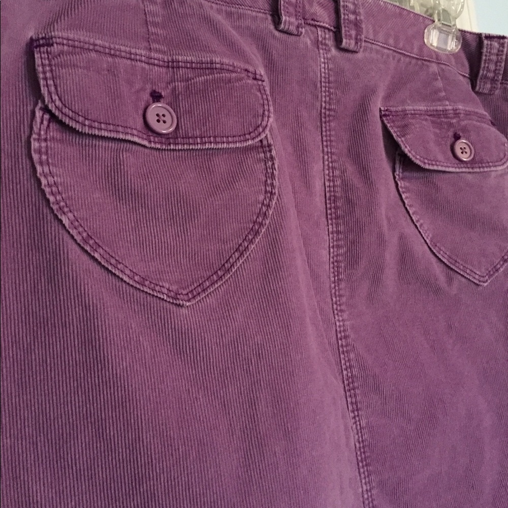 Purple Corduroy Gap Skirt Size 16